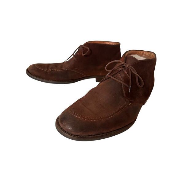 Johnston &‎ Murphy Brown Leather Chukka Boots Mens 9.5 Lace Up Moc Toe main image 10